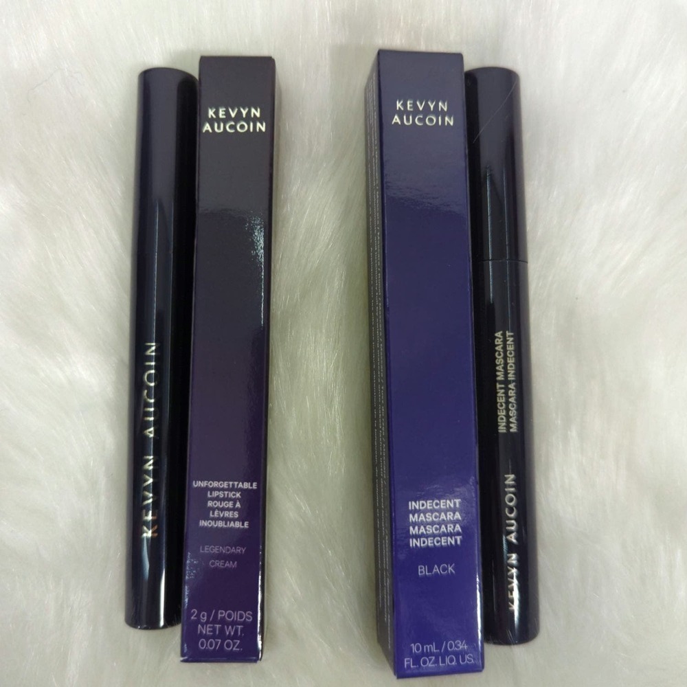 Kevin Aucoin Unforgettable Lipstick in  Cream & Indecent Mascara‎ Bundle  BNIB